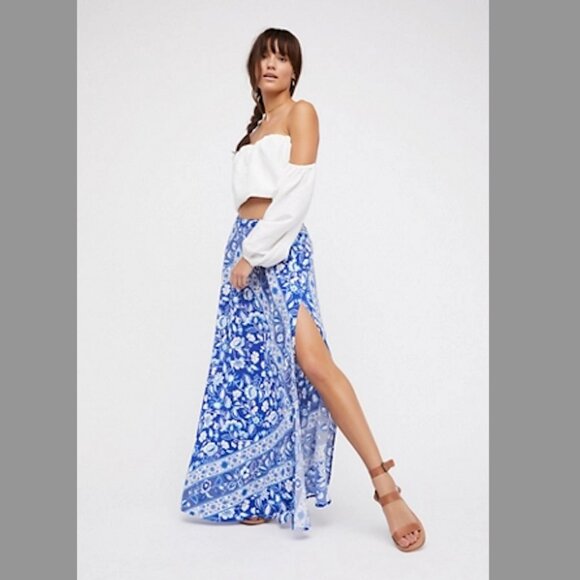 SPELL 🔮 Lolita Bluebelle Split Maxi Skirt - Size Small - Picture 4 of 4